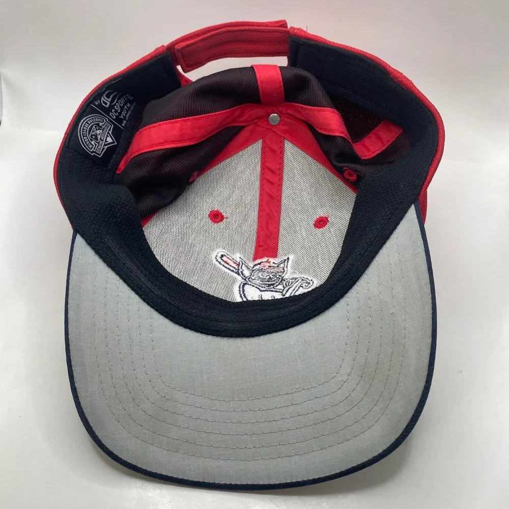 Louisville Bats OC Sports MiLB Baseball hat Youth Red Blue Adjustable minor leag